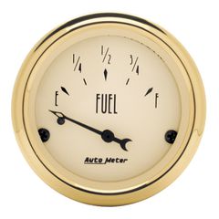 Autometer Gauge, Fuel Level, 2 1/16", 0 To 30Ω, Elec, Golden Oldies