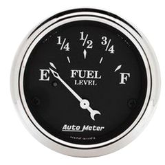 Autometer Gauge, Fuel Level, 2 1/16", 240 To 33Ω, Elec, Old Tyme Black