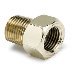 Autometer Fitting, Adapter, 3/8" Npt Male, Brass, For Mech. Temp. Gauge