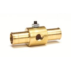 Autometer Fitting, Adapter, Heater Hose, 3/4", 1/8" Nptf Female, Brass