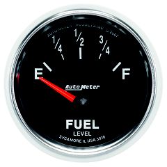 Autometer Gauge, Fuel Level, 2 1/16", 240 To 33Ω, Elec, Gs