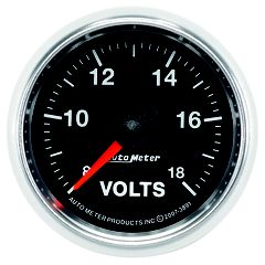 Autometer Gauge, Voltmeter, 2 1/16", 18V, Digital Stepper Motor, Gs