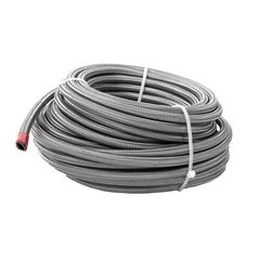 Aeromotive Hose, Fuel, PTFE, Stainless Steel Braided, AN-06 x 4'