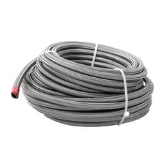 Aeromotive Hose, Fuel, PTFE, Stainless Steel Braided,  AN-06 x 8'