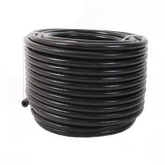 Aeromotive Hose, Fuel, PTFE, Stainless Steel Braided, Black Jacketed,  AN-06 x 8'