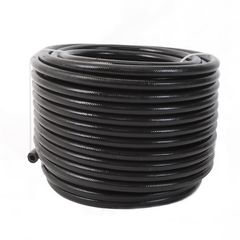 Aeromotive Hose, Fuel, PTFE, Stainless Steel Braided, Black Jacketed, AN-06 x 12'