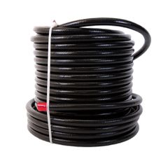 Aeromotive Hose, Fuel, PTFE, Stainless Steel Braided, Black Jacketed, AN-08 x 8'
