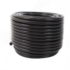 Aeromotive Hose, Fuel, PTFE, Stainless Steel Braided, Black Jacketed, AN-06 x 16'