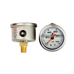 Aeromotive 0 to 100 psi Fuel Pressure Gauge