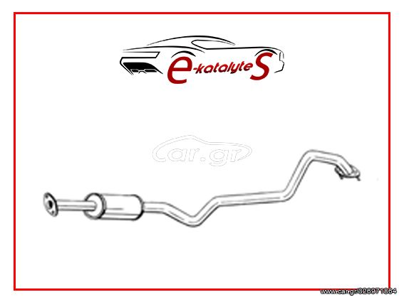 ΕΝΔΙΑΜΕΣΗ ΣΩΛΗΝΑ ΕΞΑΤΜΙΣΗΣ NISSAN 1.5i-16V, 02/01' - 08/02', 1500cc, 98HP