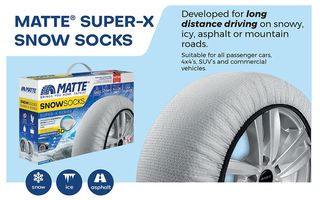 Matte Super X Series Small Αντιολισθητικές Χιονοκουβέρτες για Επιβατικό Αυτοκίνητο 2τμχ eautoshop gr-thumb-6