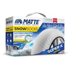 Matte Super X Series Medium Αντιολισθητικές Χιονοκουβέρτες για Επιβατικό Αυτοκίνητο 2τμχ eautoshop gr