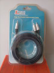 Καλώδιο (cable) 2 x RCA male - 3,5mm male stereo High Quality 5 μέτρα
