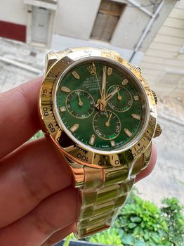 Rolex Daytona full gold 18K green dial SUPERCLONE quality 