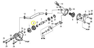 Τσιμούχα Αντλίας Νερού (Κάρβουνο) Honda NES.125 19217657023