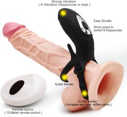 Adjustable Double cockring with remote Control-thumb-10