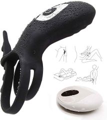 Adjustable Double cockring with remote Control-thumb-9
