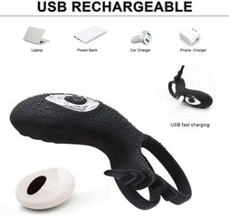 Adjustable Double cockring with remote Control-thumb-11