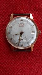 VINCA, 21 RUBIS, GOLD STEEL SWISS MADE 1965