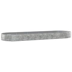 Ζαρντινιέρα Ασημί 450x140x36 εκ. Γαλβανισμένος χάλυβας 319042-thumb-1