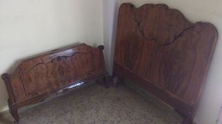 Ξύλινο κρεββάτι αντίκα (μονό)