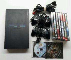  Sony Playstation 2 PS2 μεταχειρισμενη κονσολα σε αριστη κατασταση με 3 παιχνιδια δωρο