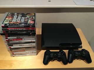  Sony Playstation 3 PS3 μεταχειρισμενη κονσολα σε αριστη κατασταση με 3 παιχνιδια δωρο