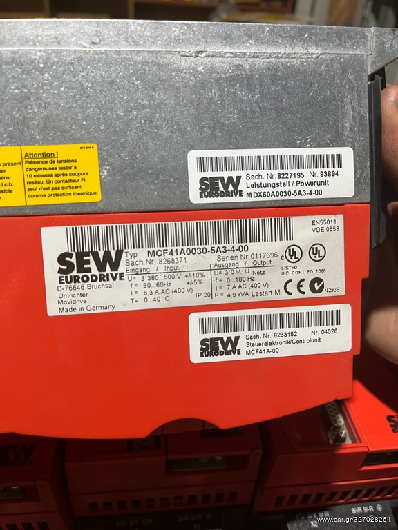  INVERTER SEW EURODRIVE 3 KW