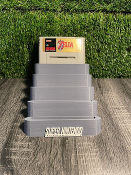 3D printed βάση για τα παιχνίδια του Snes ( Snes games case)