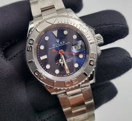 Rolex replica Yachtmaster blue dial αντιγραφο