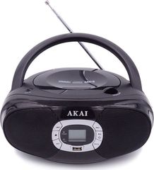 AKAI BM004A-614 Μαύρο Φορητό Ηχοσύστημα με CD / USB / Ραδιόφωνο