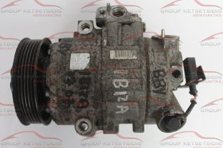 VW AUDI SEAT SKODA ( 6Q0820805D / JP6SEU12CND / 447220-8127 )  ΚΟΜΠΡΕΣΕΡ AIRCONDITION