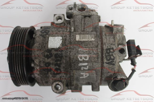 VW AUDI SEAT SKODA ( 6Q0820805D / JP6SEU12CND / 447220-8127 )  ΚΟΜΠΡΕΣΕΡ AIRCONDITION