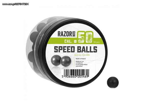 Βλήματα RazorGun Speed Balls Με Μεταλλικά Ρινίσματα Cal.50 (50 τμχ) 337-039