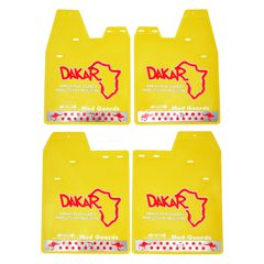 Λασπωτηρες Suv 48x36cm 4ΤΜΧ - Dakar Κιτρινο