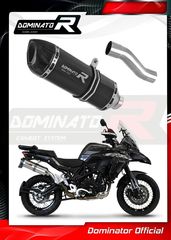 Dominator Εξάτμιση Τελικό HP1 Black S.Steel/Carbon End Benelli TRK 502 X 2018 - 2021 Με Σιγαστήρα