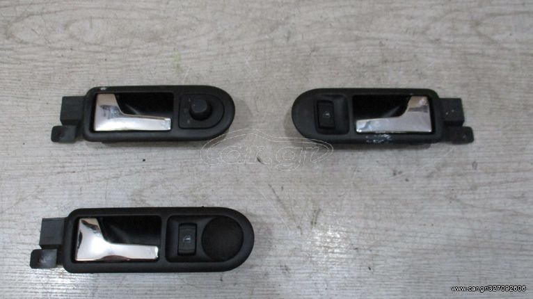 Εσωτερικά χερούλια οδηγού-συνοδ.και πίσω αριστ. πόρτας με διακόπτες παραθύρων και καθρεπτών από VW Golf 4 '98-'03, VW Passat '01-'05