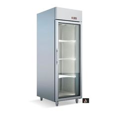 Ψυγείο θάλαμος συντήρηση μονός με γυάλινη πόρτα, Διαστάσεις : 70x82x207cm