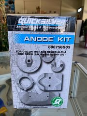 QUICKSILVER ANODE KIT. CODE: 888756Q03 For use on 1991 AND NEWER ALPHA ONE GEN II