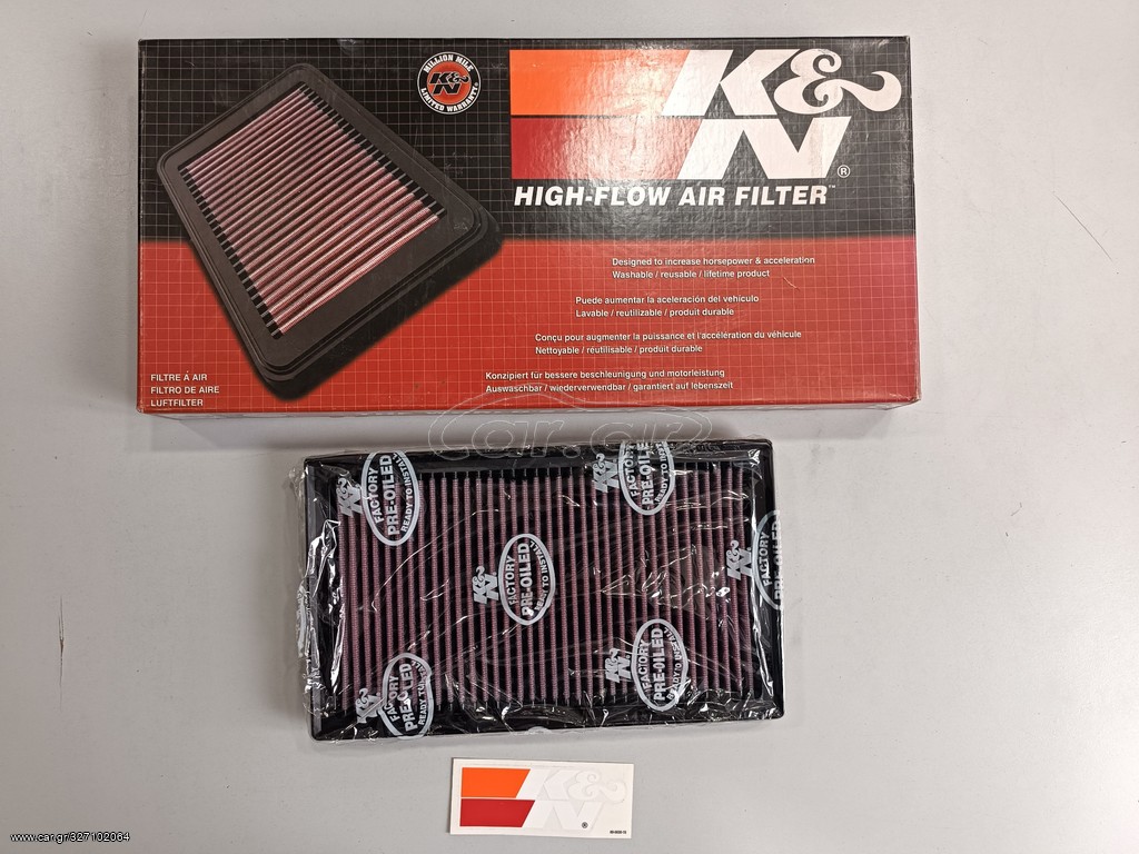 ΦΙΛΤΡΟ ΕΛΕΥΘΕΡΑΣ KN ΓΙΑ MINI COOPER S 1600cc 2002-2006