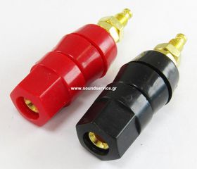 CS-04D ΒΥΣΜΑ ΕΝΙΣΧΥΤΗ - ΗΧΕΙΟΥ ΣΦΙΓΚΤΗΡΑΣ ΚΑΛΩΔΙΟΥ ΜΑΥΡΟ/ΚΟΚΚΙΝΟ BINDING POST