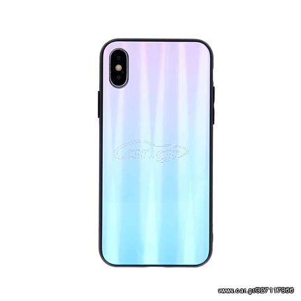 Aurora Glass case for Xiaomi Redmi Note 10 5G / Poco M3 Pro / M3 Pro 5G blue-pink