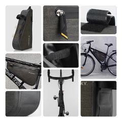 Wozinsky Bicycle Frame Bag 3.5L Gray (WBB15BK)-thumb-1