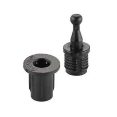 VISATON 5095 16mm Frame Dowels For Cabinet Cover (Male + Female), Black Plastic - VISATON