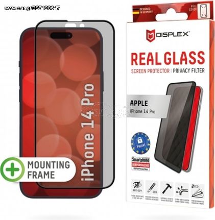 Displex Real Glass 3D Apple Iphone 14 Pro Privacy With Applicator - (01707)