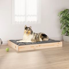 vidaXL Κρεβάτι Σκύλου 91,5 x 64 x 9 εκ. από Μασίφ Ξύλο Πεύκου