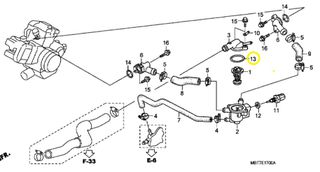 O-ring Θερμοστάτη 47,5*2 Honda NV.400 Steed 91311KE8000