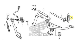 Ελατήριο Κεντρικού Στάντ Honda ANC.125 Mode 50520K29900