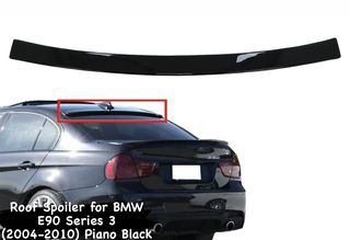 ΑΕΡΟΤΟΜΗ ΟΡΟΦΗΣ Roof Spoiler BMW E90 Series 3 (2004-2010) Piano Black