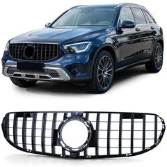 Sport μάσκα ψυγείου μαύρη γυαλάδα για Mercedes GLC X253 χωρίς sport πακέτο από 19